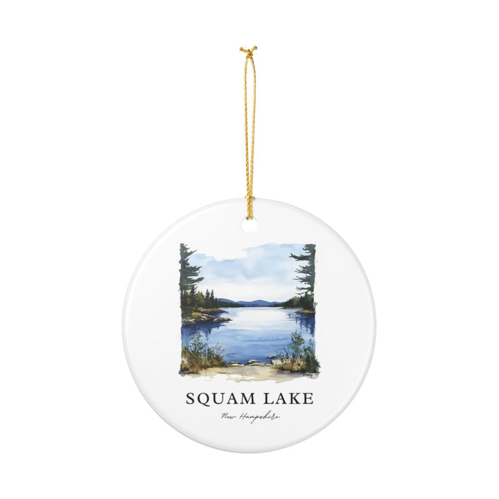Squam Lake New Hampshire Ornament: Unique Squam Lake Souvenir, Squam Lake New Hampshire Xmas Decor, and Authentic Squam Lake Gift
