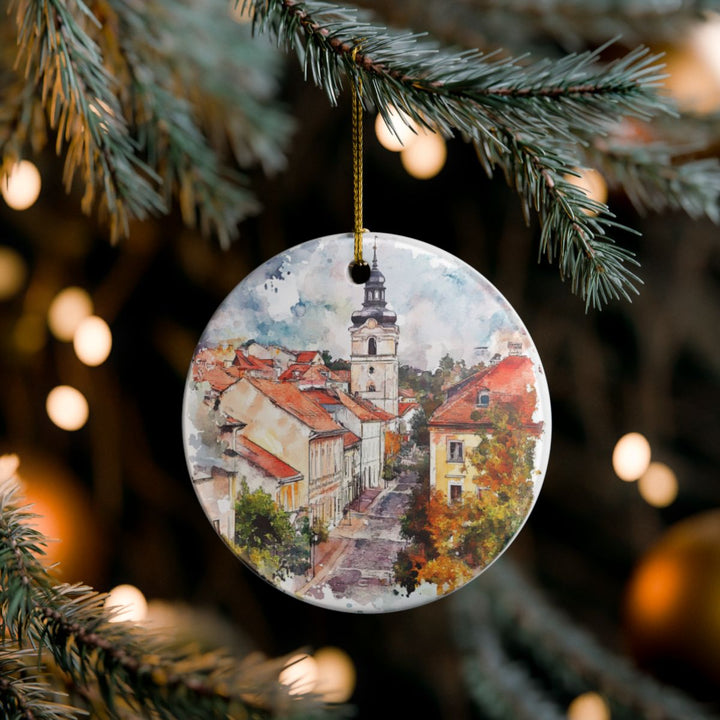Sremski Karlovci Serbia Ornament: Unique Sremski Karlovci Souvenir, Sremski Karlovci Serbia Xmas Decor, and Authentic Sremski Karlovci Gift