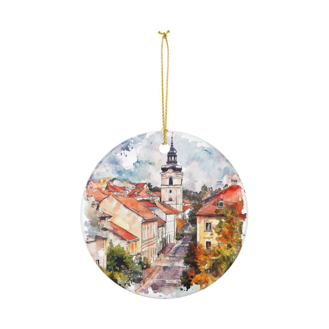 Sremski Karlovci Serbia Ornament: Unique Sremski Karlovci Souvenir, Sremski Karlovci Serbia Xmas Decor, and Authentic Sremski Karlovci Gift