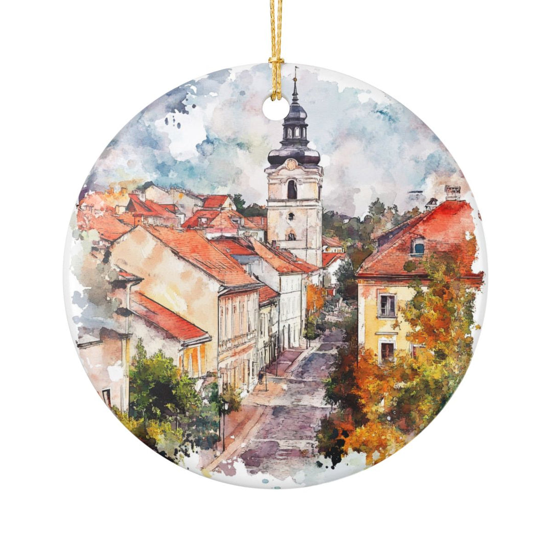 Sremski Karlovci Serbia Ornament: Unique Sremski Karlovci Souvenir, Sremski Karlovci Serbia Xmas Decor, and Authentic Sremski Karlovci Gift