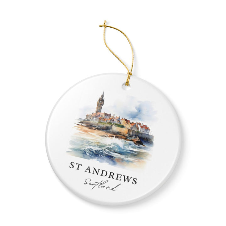 St Andrews Scotland Ornament: Unique St Andrews Souvenir, St Andrews Scotland Xmas Decor, and Authentic St Andrews Gift