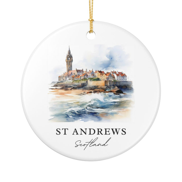 St Andrews Scotland Ornament: Unique St Andrews Souvenir, St Andrews Scotland Xmas Decor, and Authentic St Andrews Gift