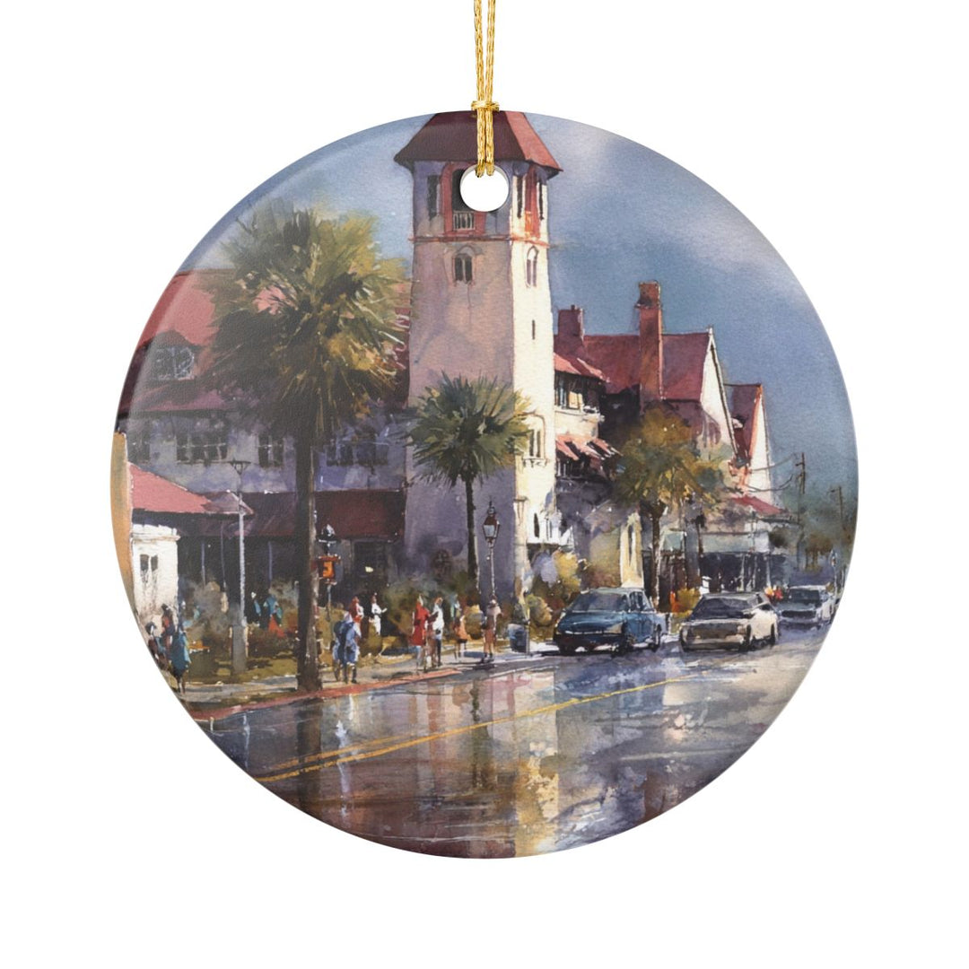 St Augustine Florida USA Ornament: Unique St Augustine Souvenir, St Augustine Florida Xmas Decor, and Authentic St Augustine Gift