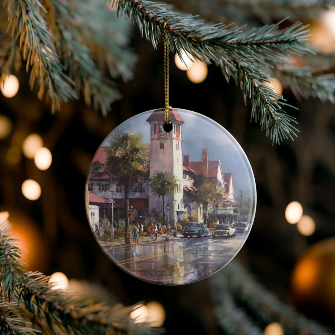 St Augustine Florida USA Ornament: Unique St Augustine Souvenir, St Augustine Florida Xmas Decor, and Authentic St Augustine Gift