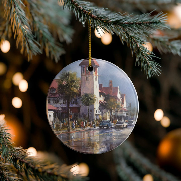 St Augustine Florida USA Ornament: Unique St Augustine Souvenir, St Augustine Florida Xmas Decor, and Authentic St Augustine Gift