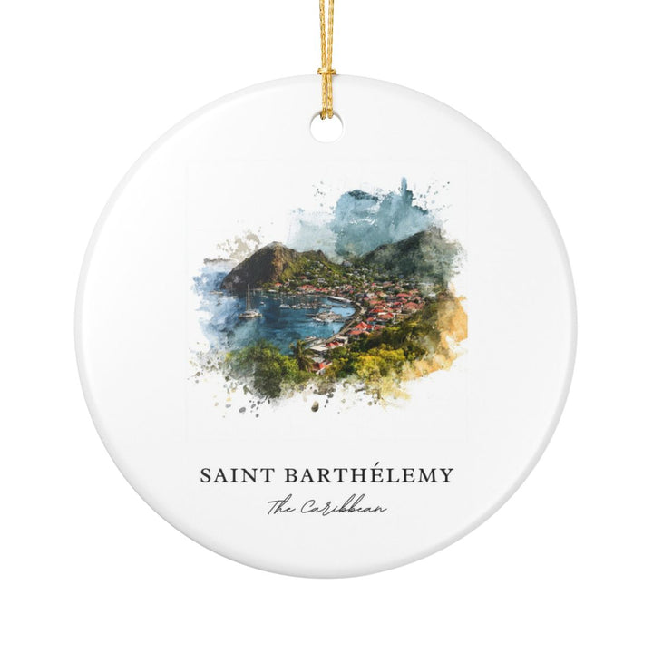 St. Barts Caribbean Ornament | Christmas Travel Souvenir Gift