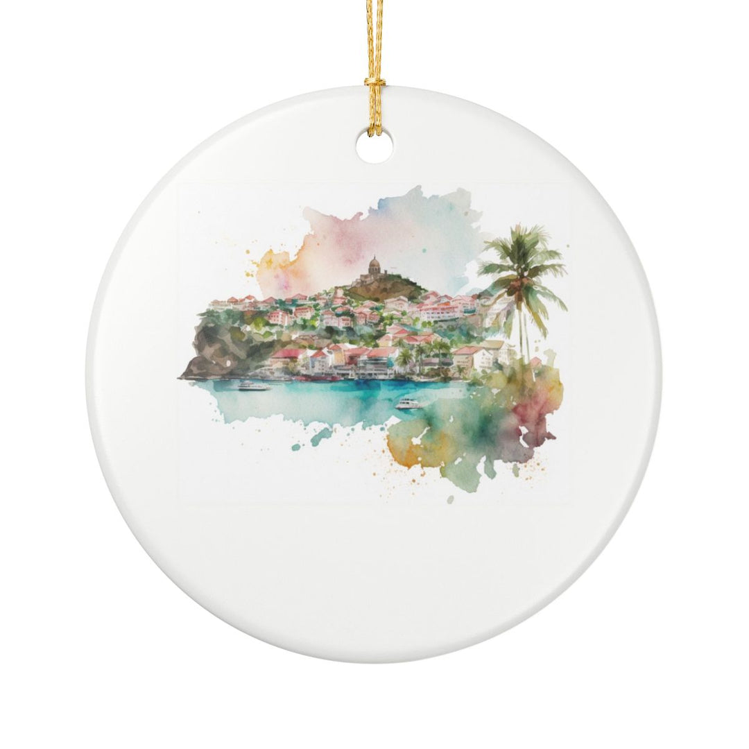 St. Barts Caribbean Ornament: Unique St. Barts Souvenir, St. Barts Caribbean Xmas Decor, and Authentic St. Barts Gift