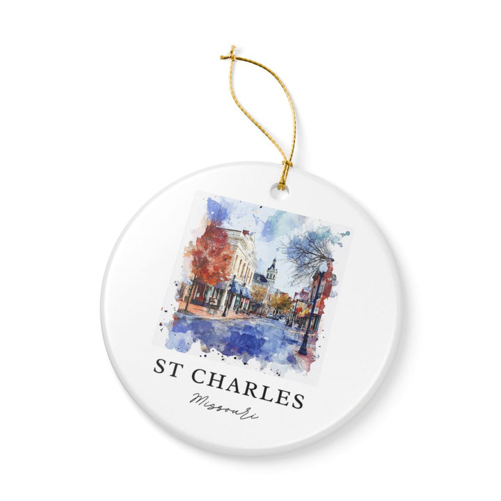 St Charles Missouri USA Ornament: Unique St Charles Souvenir, St Charles Missouri Xmas Decor, and Authentic St Charles Gift