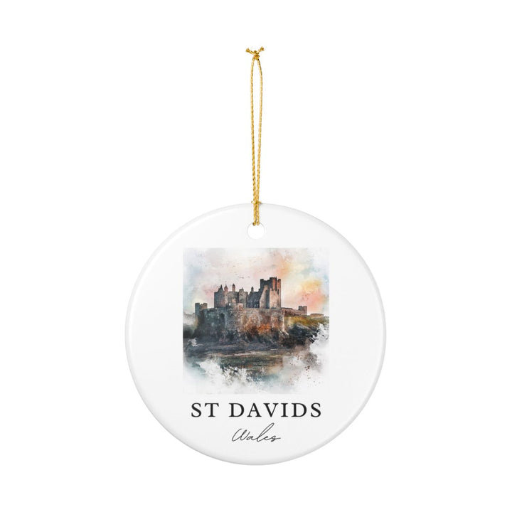 St Davids Wales Ornament: Unique St Davids Wales Souvenir, St Davids Wales Xmas Decor, and Authentic St Davids Wales Gift