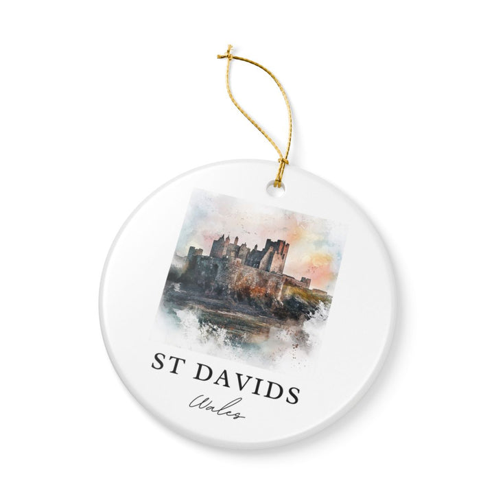 St Davids Wales Ornament: Unique St Davids Wales Souvenir, St Davids Wales Xmas Decor, and Authentic St Davids Wales Gift
