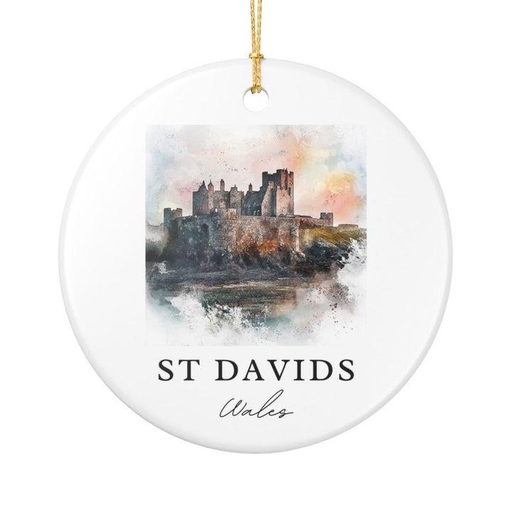 St Davids Wales Ornament: Unique St Davids Wales Souvenir, St Davids Wales Xmas Decor, and Authentic St Davids Wales Gift