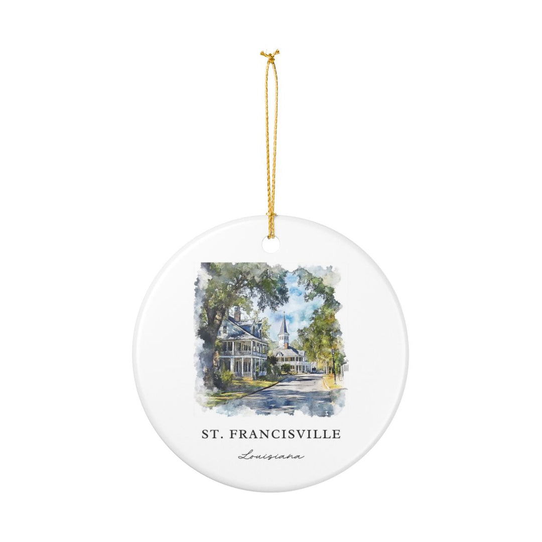 St. Francisville Ornament: Unique St. Francisville Souvenir, St. Francisville Xmas Decor, and Authentic St. Francisville Gift