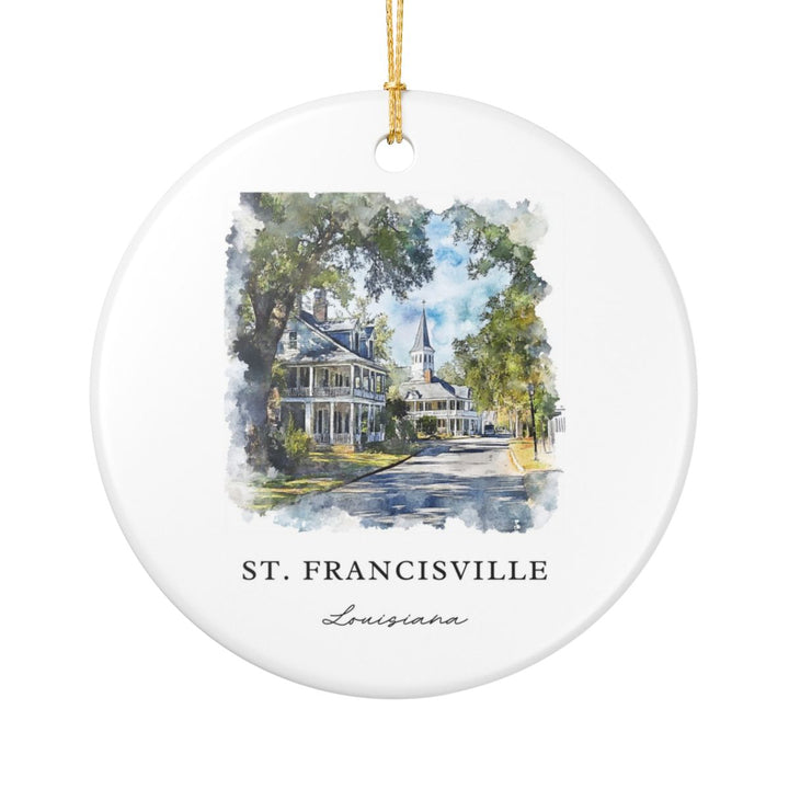 St. Francisville Ornament: Unique St. Francisville Souvenir, St. Francisville Xmas Decor, and Authentic St. Francisville Gift