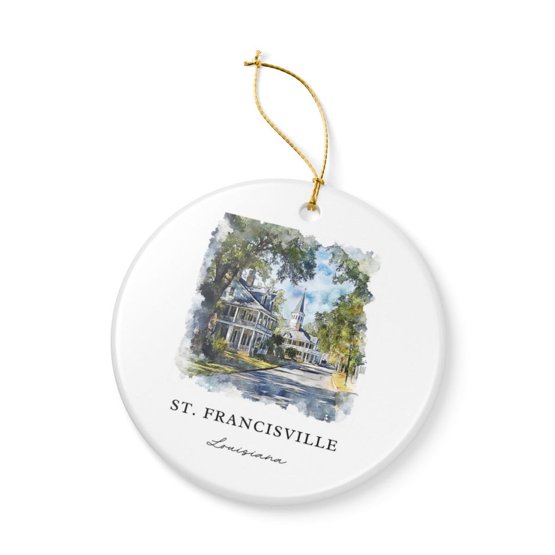 St. Francisville Ornament: Unique St. Francisville Souvenir, St. Francisville Xmas Decor, and Authentic St. Francisville Gift