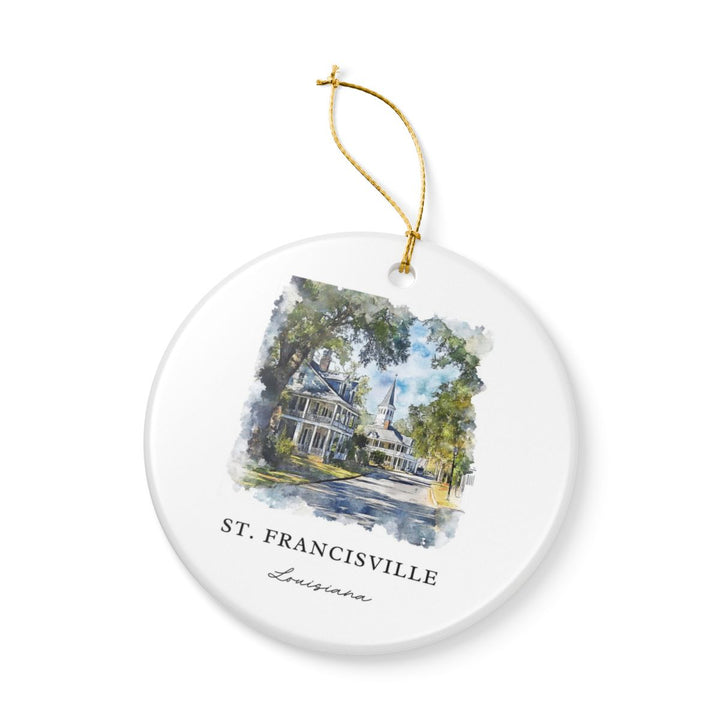 St. Francisville Ornament: Unique St. Francisville Souvenir, St. Francisville Xmas Decor, and Authentic St. Francisville Gift