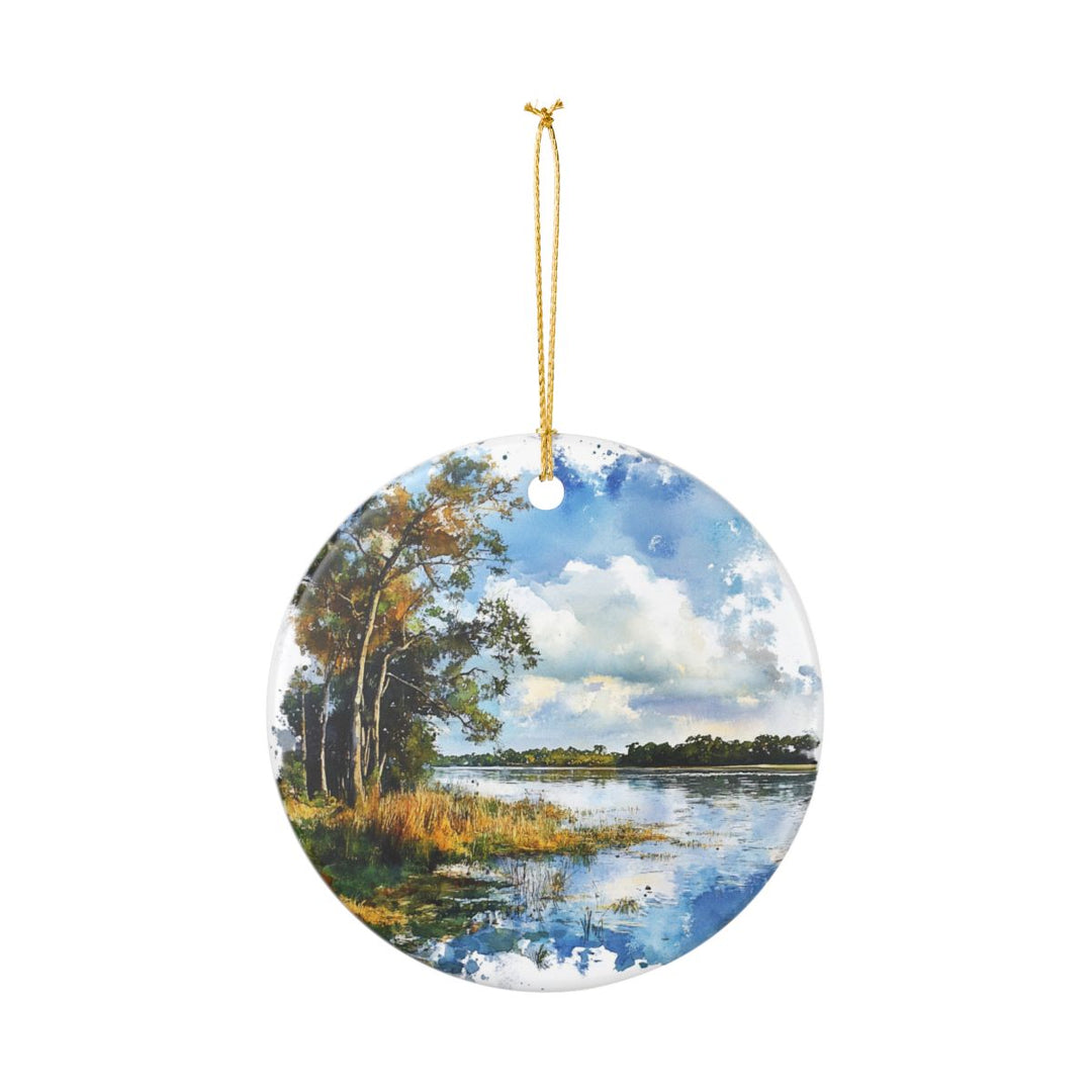 St Johns River Florida USA Ornament: Unique St Johns River Souvenir, St Johns River Florida Xmas Decor, and Authentic St Johns River Gift