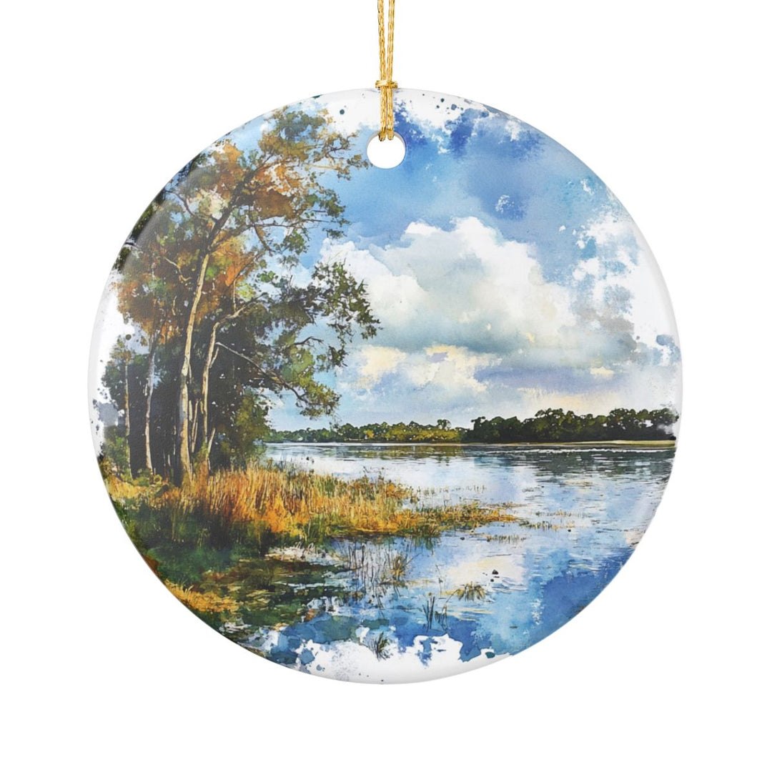 St Johns River Florida USA Ornament: Unique St Johns River Souvenir, St Johns River Florida Xmas Decor, and Authentic St Johns River Gift