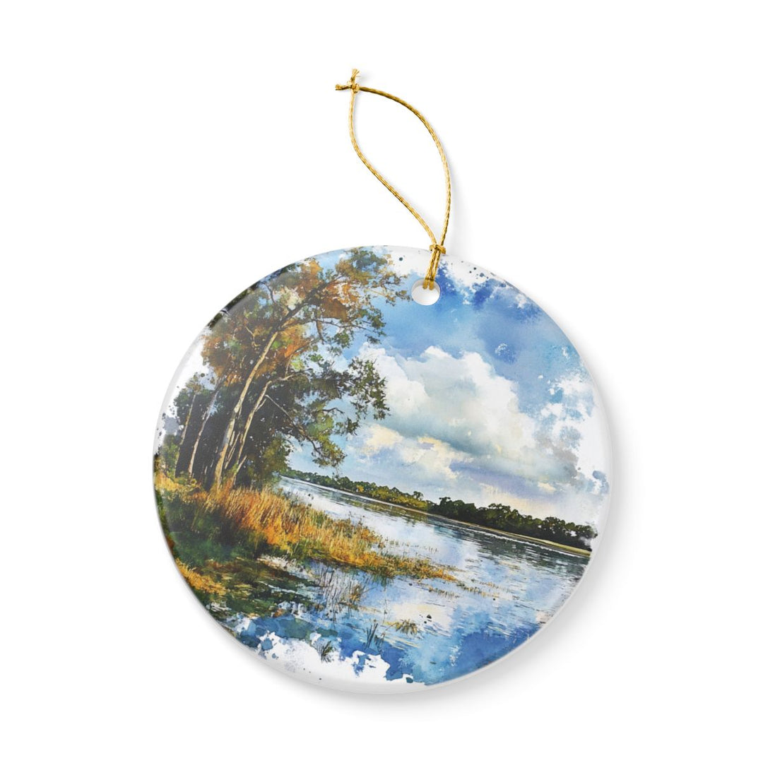 St Johns River Florida USA Ornament: Unique St Johns River Souvenir, St Johns River Florida Xmas Decor, and Authentic St Johns River Gift