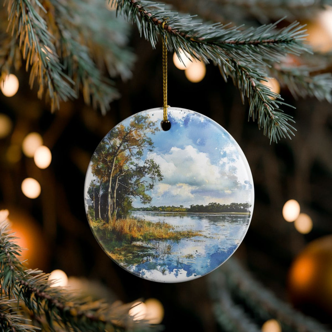 St Johns River Florida USA Ornament: Unique St Johns River Souvenir, St Johns River Florida Xmas Decor, and Authentic St Johns River Gift