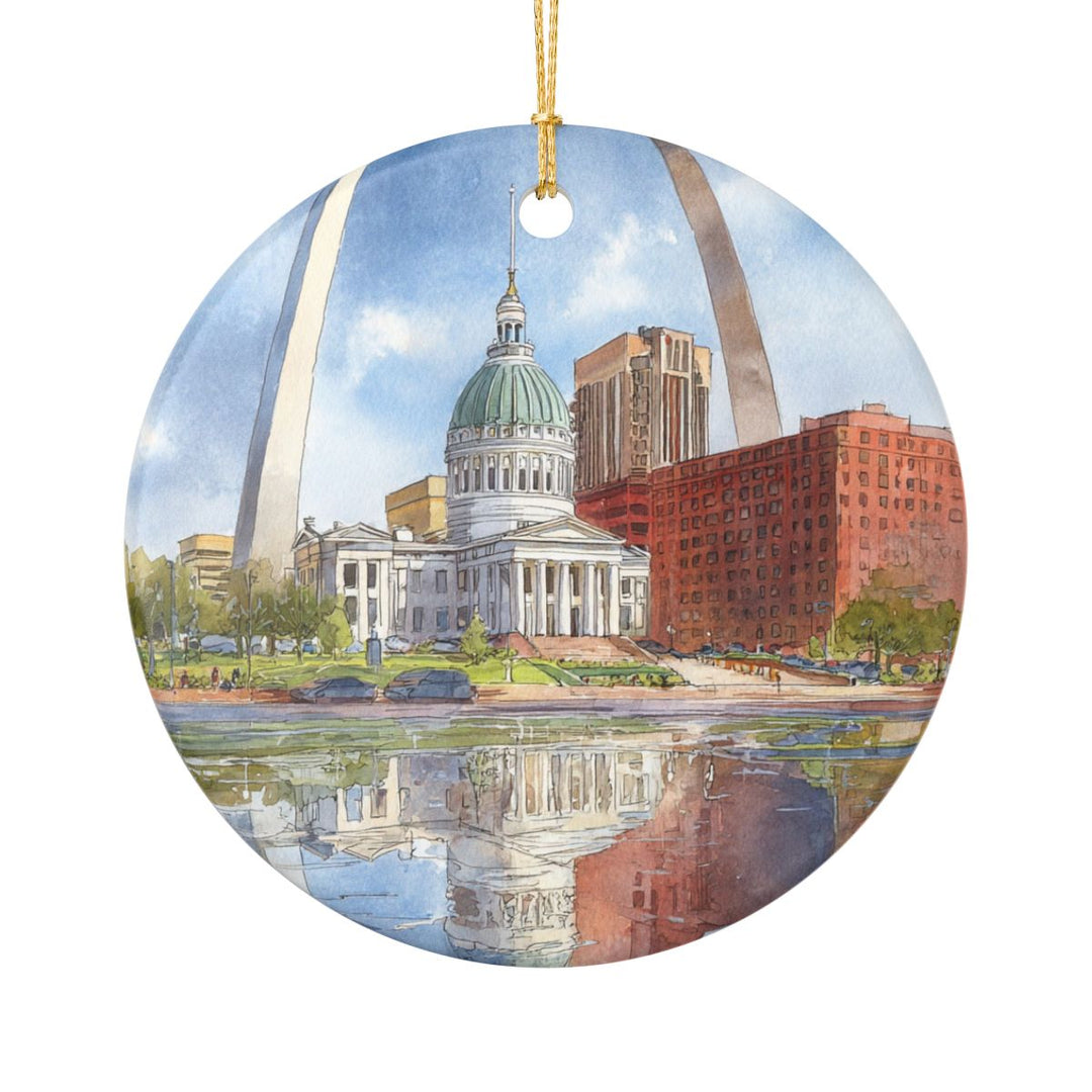 St Louis Missouri Ornament: Unique St Louis Souvenir, St Louis Missouri Xmas Decor, and Authentic St Louis Gift