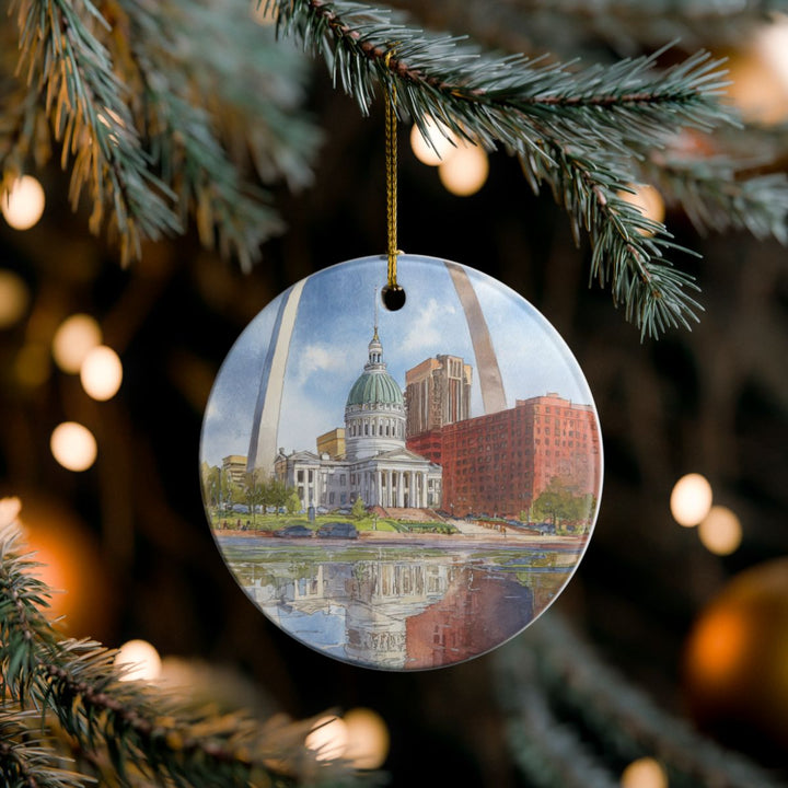 St Louis Missouri Ornament: Unique St Louis Souvenir, St Louis Missouri Xmas Decor, and Authentic St Louis Gift