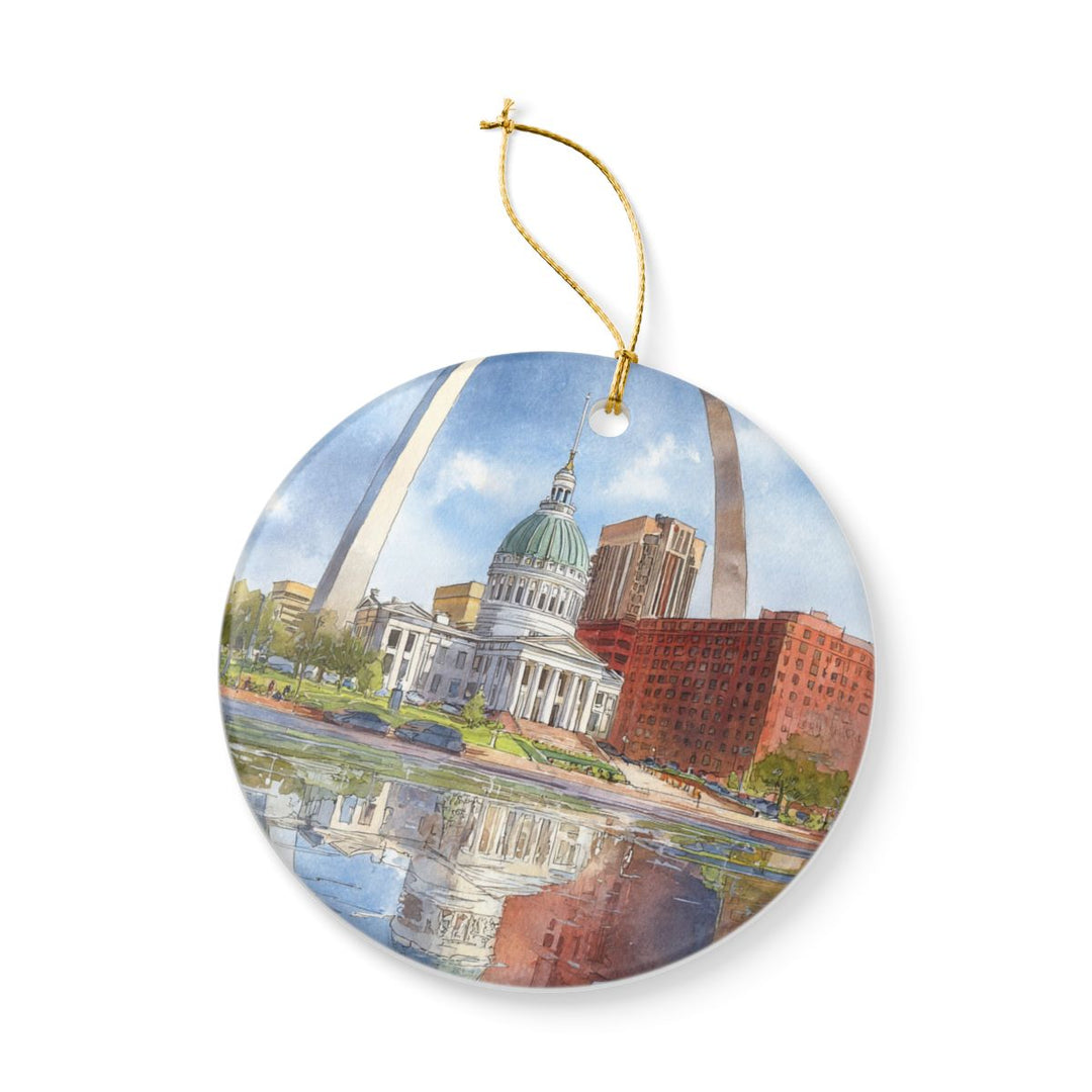 St Louis Missouri Ornament: Unique St Louis Souvenir, St Louis Missouri Xmas Decor, and Authentic St Louis Gift