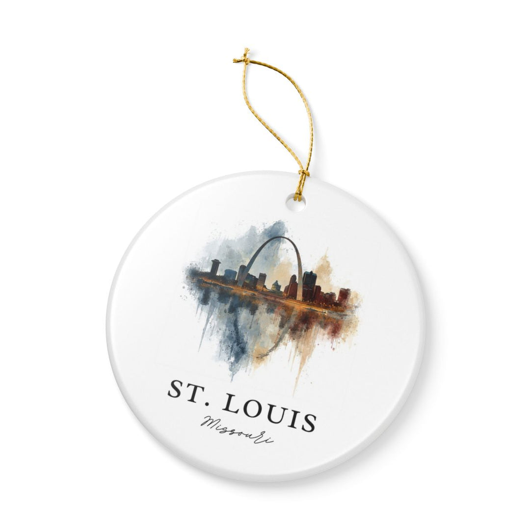 St Louis Missouri Ornament: Unique St Louis Souvenir, St Louis Missouri Xmas Decor, and Authentic St Louis Gift