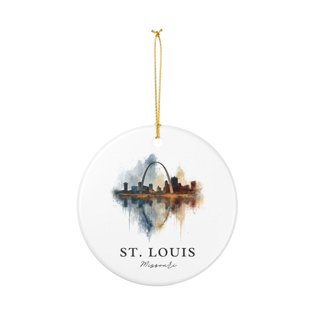 St Louis Missouri Ornament: Unique St Louis Souvenir, St Louis Missouri Xmas Decor, and Authentic St Louis Gift