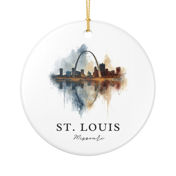 St Louis Missouri Ornament: Unique St Louis Souvenir, St Louis Missouri Xmas Decor, and Authentic St Louis Gift
