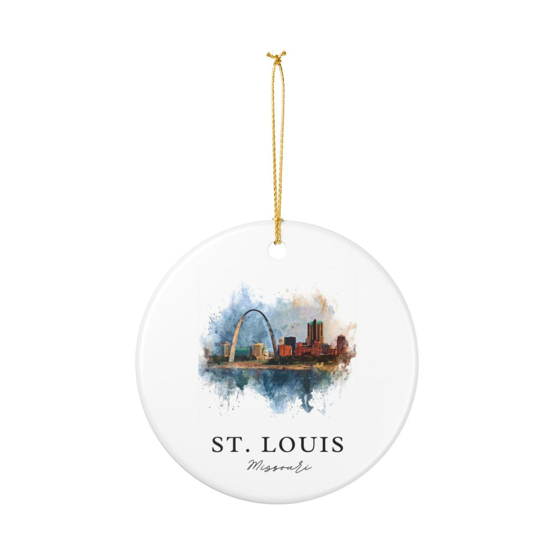 St. Louis Missouri Ornament: Unique St. Louis Souvenir, St. Louis Missouri Xmas Decor, and Authentic St. Louis Gift