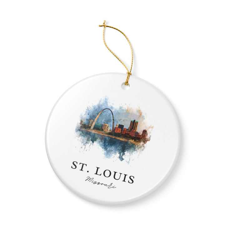 St. Louis Missouri Ornament: Unique St. Louis Souvenir, St. Louis Missouri Xmas Decor, and Authentic St. Louis Gift