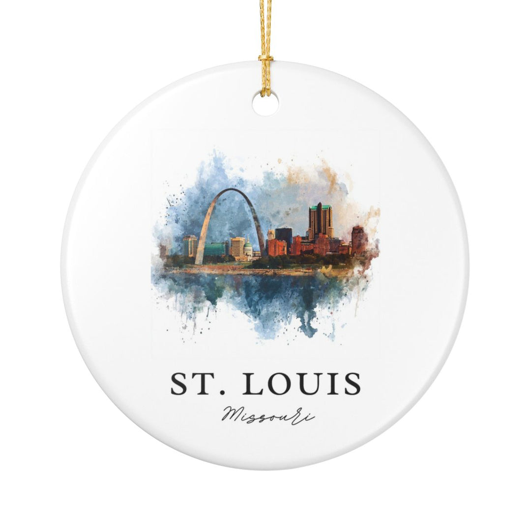 St. Louis Missouri Ornament: Unique St. Louis Souvenir, St. Louis Missouri Xmas Decor, and Authentic St. Louis Gift