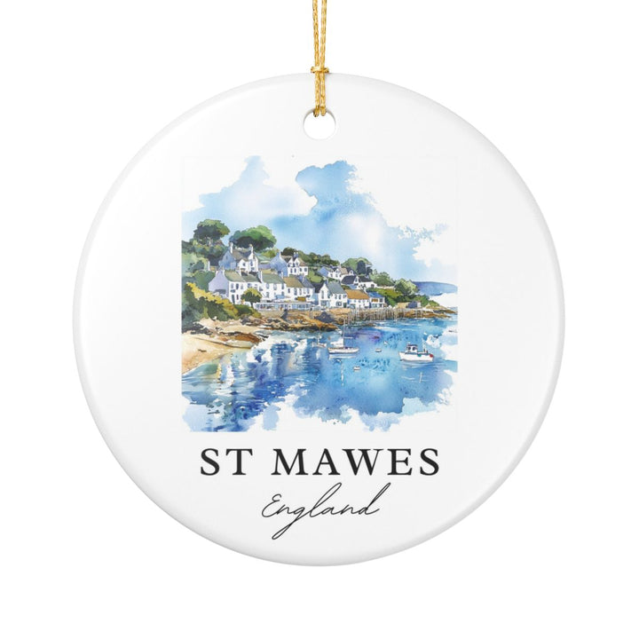 St Mawes England Ornament: Unique St Mawes Souvenir, St Mawes England Xmas Decor, and Authentic St Mawes Gift