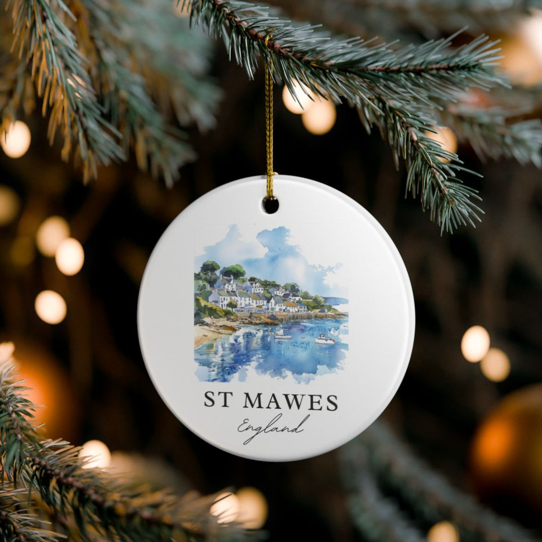 St Mawes England Ornament: Unique St Mawes Souvenir, St Mawes England Xmas Decor, and Authentic St Mawes Gift