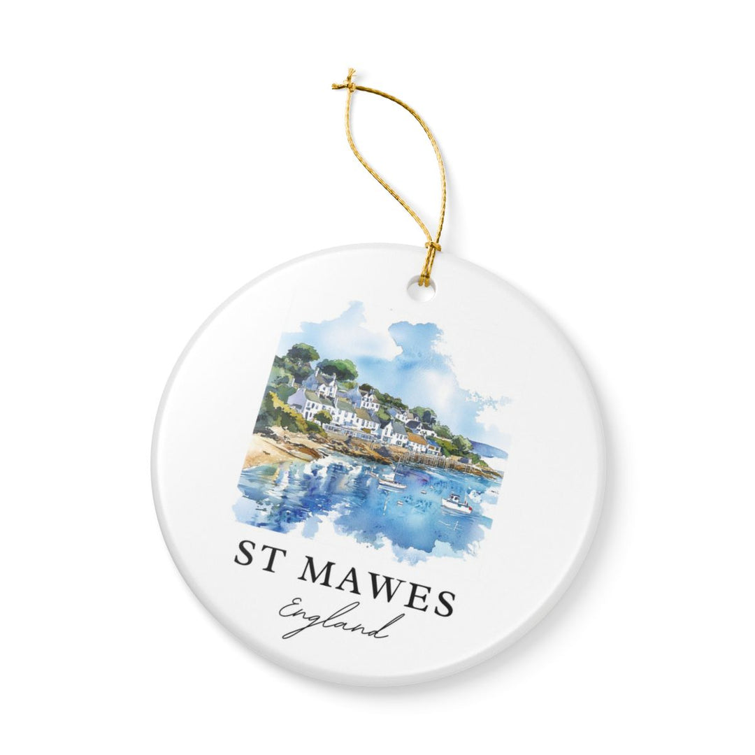 St Mawes England Ornament: Unique St Mawes Souvenir, St Mawes England Xmas Decor, and Authentic St Mawes Gift
