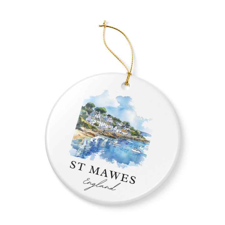 St Mawes England Ornament: Unique St Mawes Souvenir, St Mawes England Xmas Decor, and Authentic St Mawes Gift