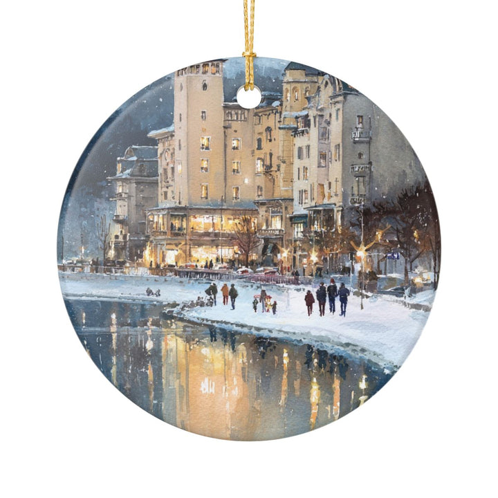 St. Moritz Switzerland Ornament: Unique St. Moritz Souvenir, St. Moritz Switzerland Xmas Decor, and Authentic St. Moritz Gift