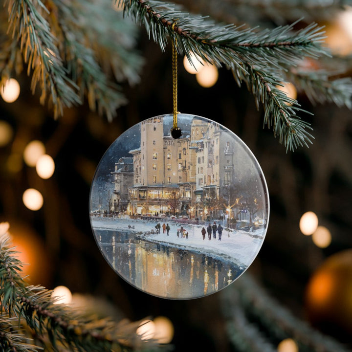 St. Moritz Switzerland Ornament: Unique St. Moritz Souvenir, St. Moritz Switzerland Xmas Decor, and Authentic St. Moritz Gift