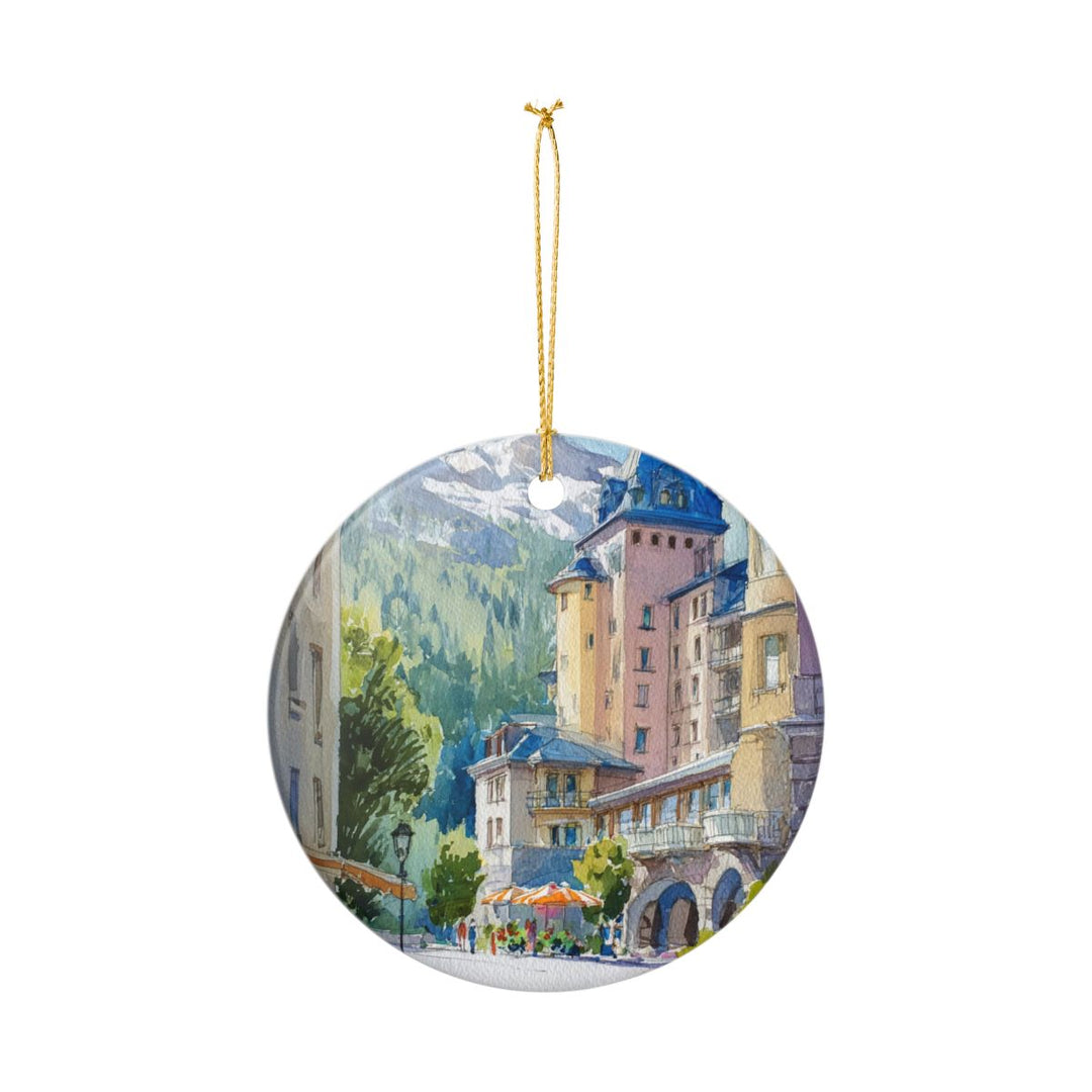 St. Moritz Switzerland Ornament: Unique St. Moritz Souvenir, St. Moritz Switzerland Xmas Decor, and Authentic St. Moritz Gift