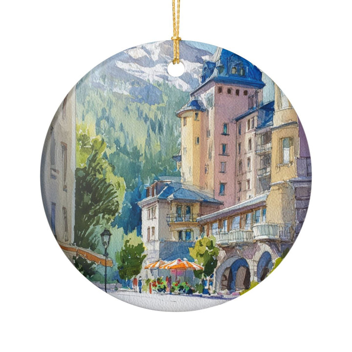 St. Moritz Switzerland Ornament: Unique St. Moritz Souvenir, St. Moritz Switzerland Xmas Decor, and Authentic St. Moritz Gift