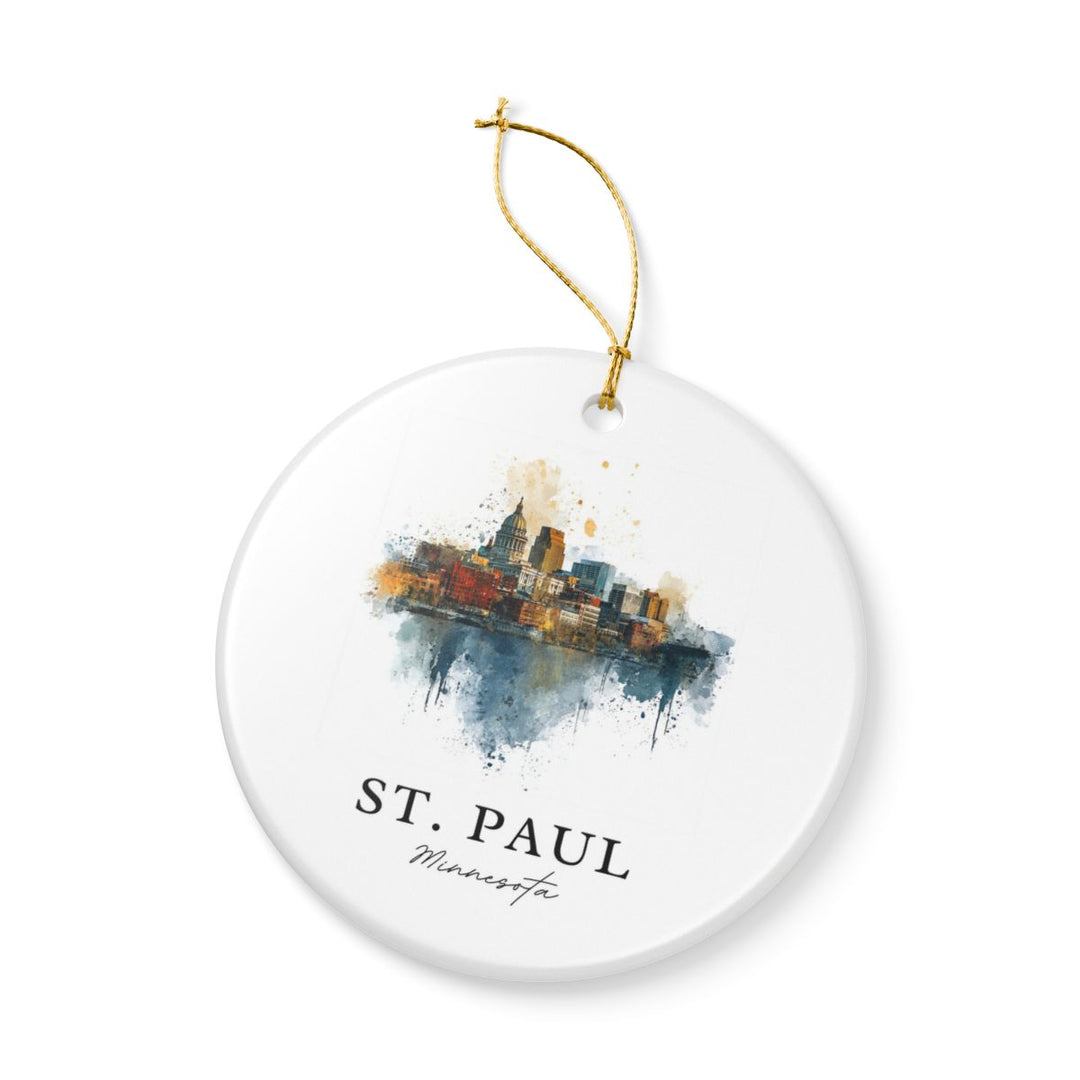 St Paul MN Ornament: Unique St Paul Souvenir, St Paul Minnesota Xmas Decor, and Authentic St Paul Gift