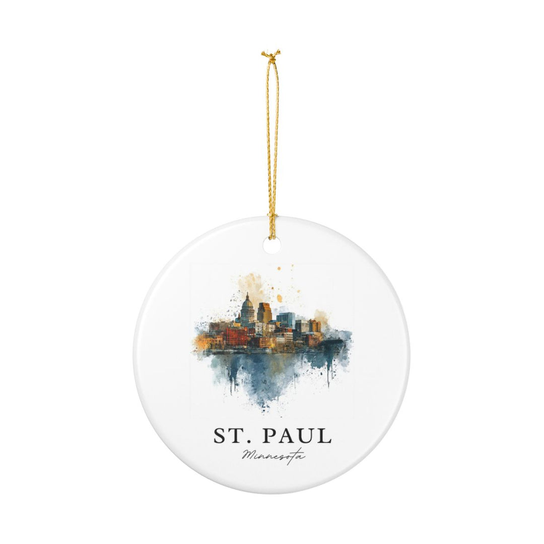 St Paul MN Ornament: Unique St Paul Souvenir, St Paul Minnesota Xmas Decor, and Authentic St Paul Gift