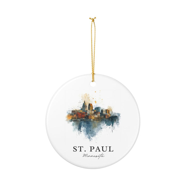 St Paul MN Ornament: Unique St Paul Souvenir, St Paul Minnesota Xmas Decor, and Authentic St Paul Gift