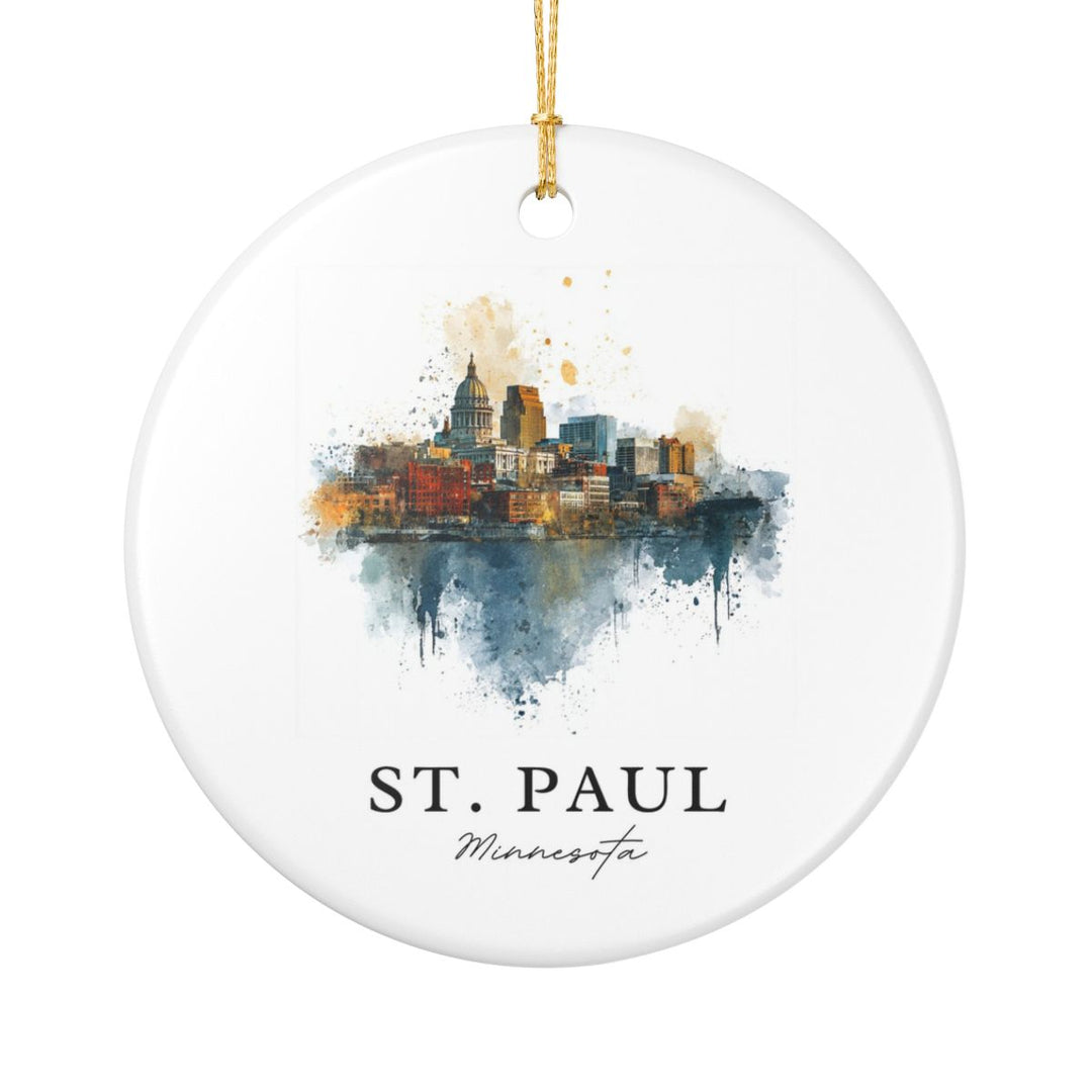 St Paul MN Ornament: Unique St Paul Souvenir, St Paul Minnesota Xmas Decor, and Authentic St Paul Gift
