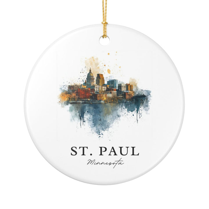 St Paul MN Ornament: Unique St Paul Souvenir, St Paul Minnesota Xmas Decor, and Authentic St Paul Gift