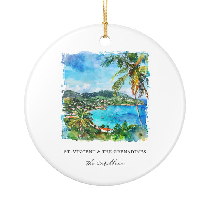 St Vincent &amp; the Grenadines Ornament: Unique St Vincent &amp; the Grenadines Souvenir, St Vincent &amp; the Grenadines Xmas Decor
