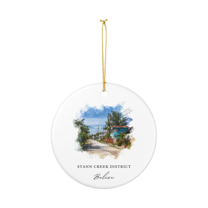 Stann Creek Belize Ornament: Unique Stann Creek Belize Souvenir, Stann Creek Belize Xmas Decor, and Authentic Stann Creek Belize Gift