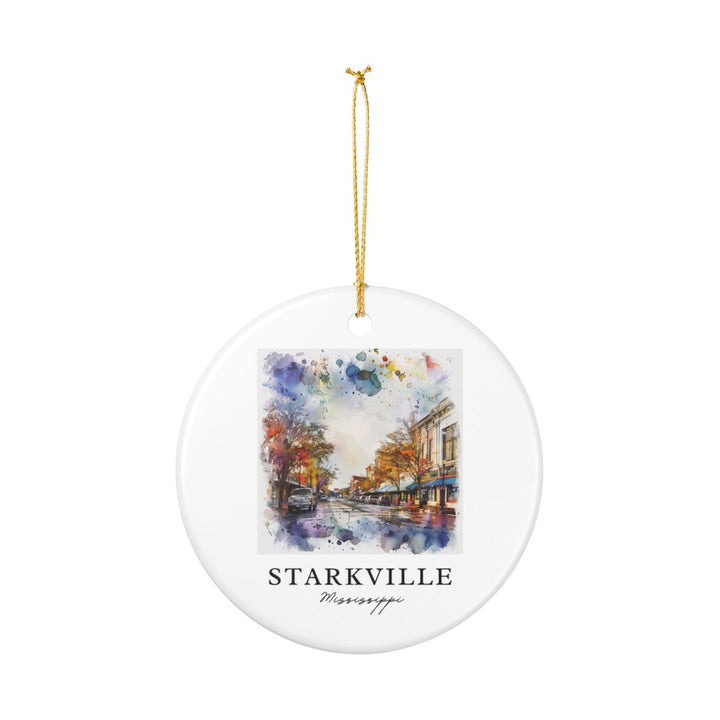 Starkville Mississippi Ornament: Unique Starkville Mississippi Souvenir, Starkville Mississippi Xmas Decor, and Authentic Starkville Mississippi Gift