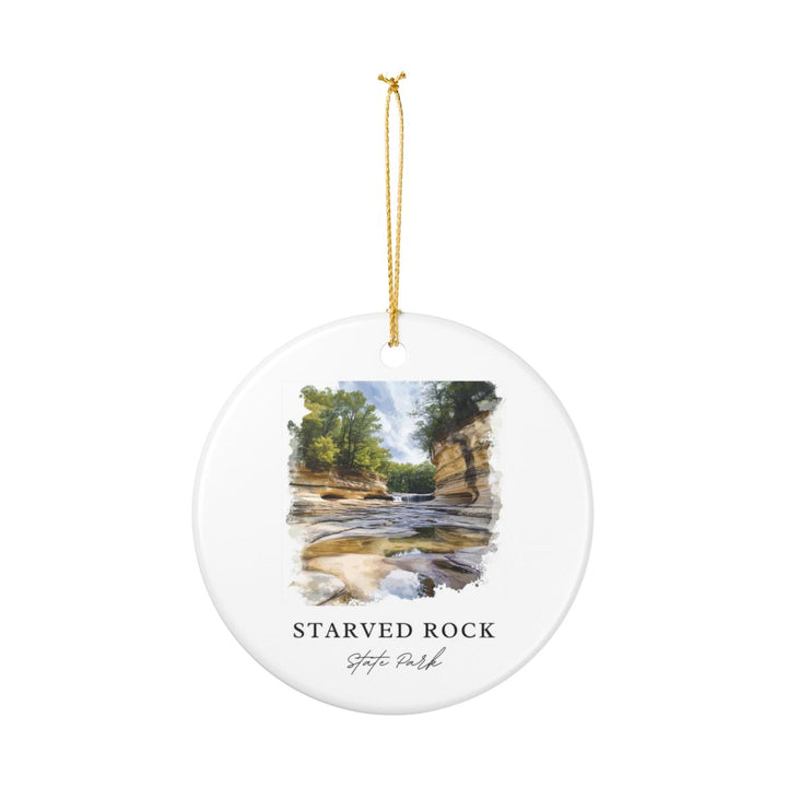 Starved Rock State Park Ornament: Unique Starved Rock State Park Souvenir, Starved Rock State Park Xmas Decor, and Authentic Starved Rock State Park Gift