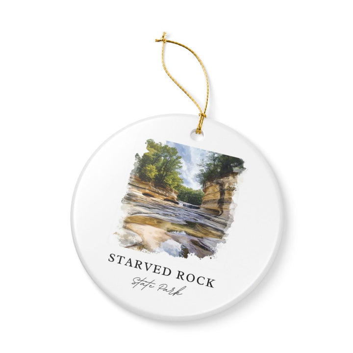 Starved Rock State Park Ornament: Unique Starved Rock State Park Souvenir, Starved Rock State Park Xmas Decor, and Authentic Starved Rock State Park Gift